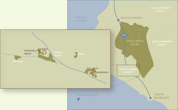 Los Alimos Valley map